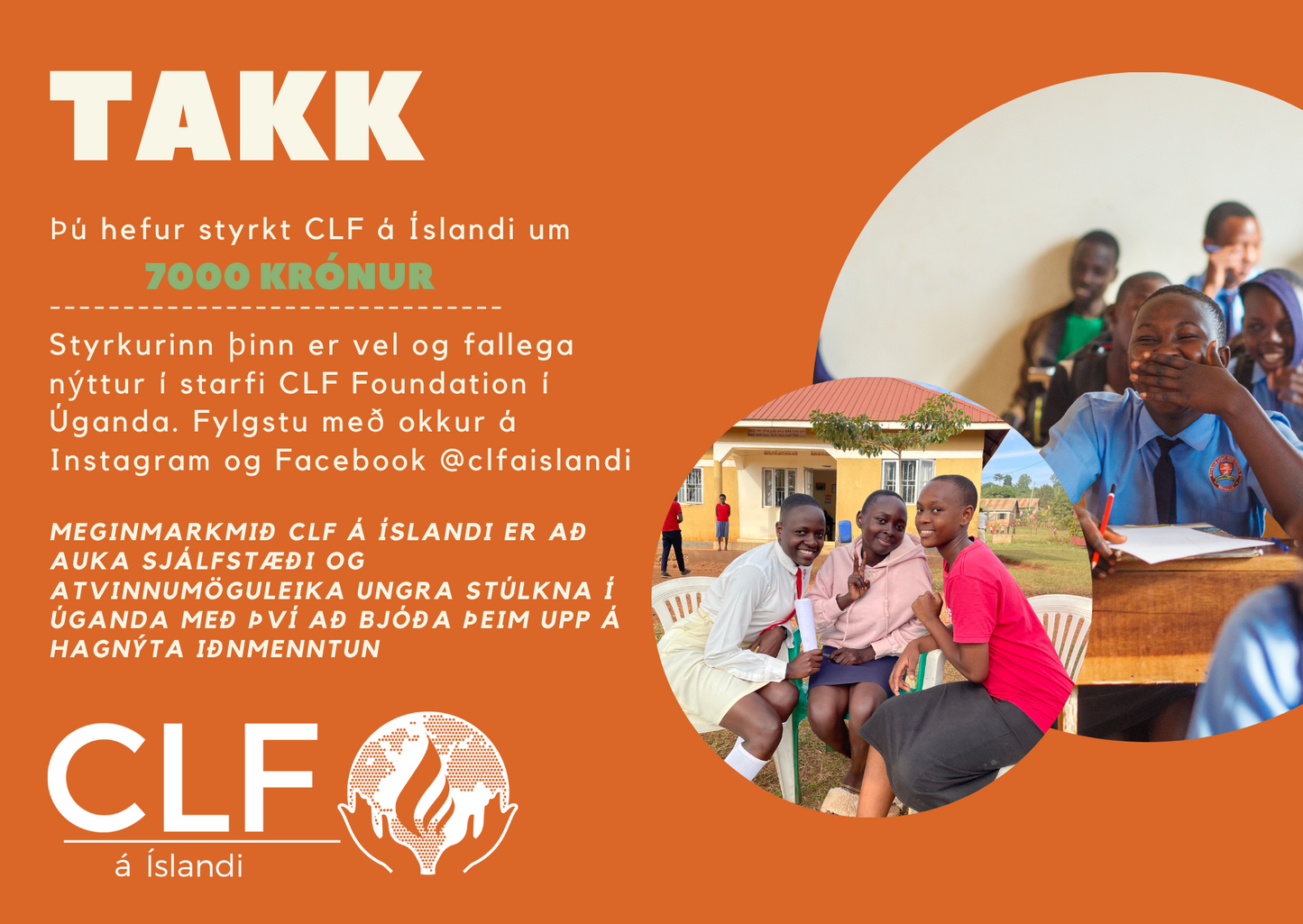 Gjafabréf til styrktar CLF